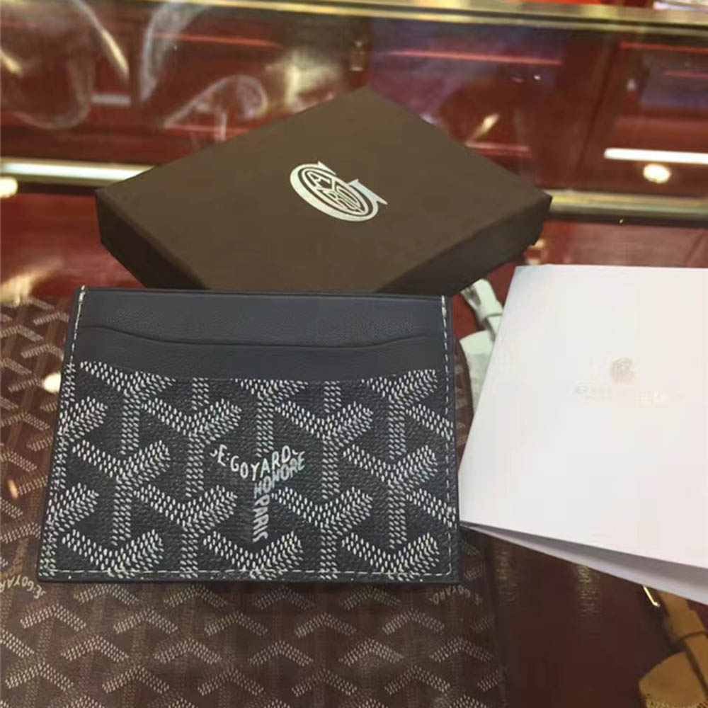 Goyard Card Holder Black - EUR FASHION