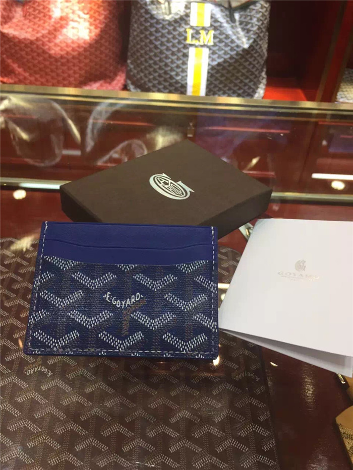 Goyard Card Holder Blue - EUR FASHION