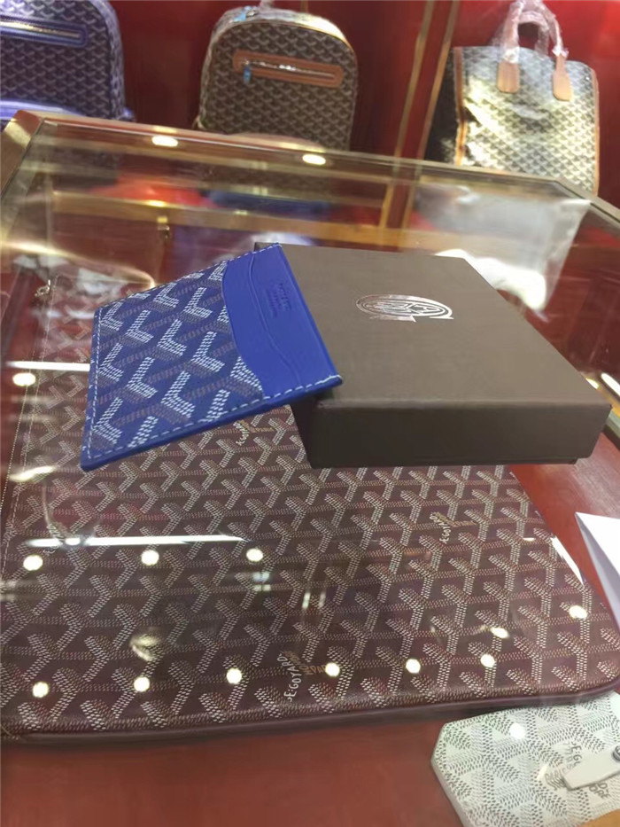 Goyard Card Holder Blue - EUR FASHION