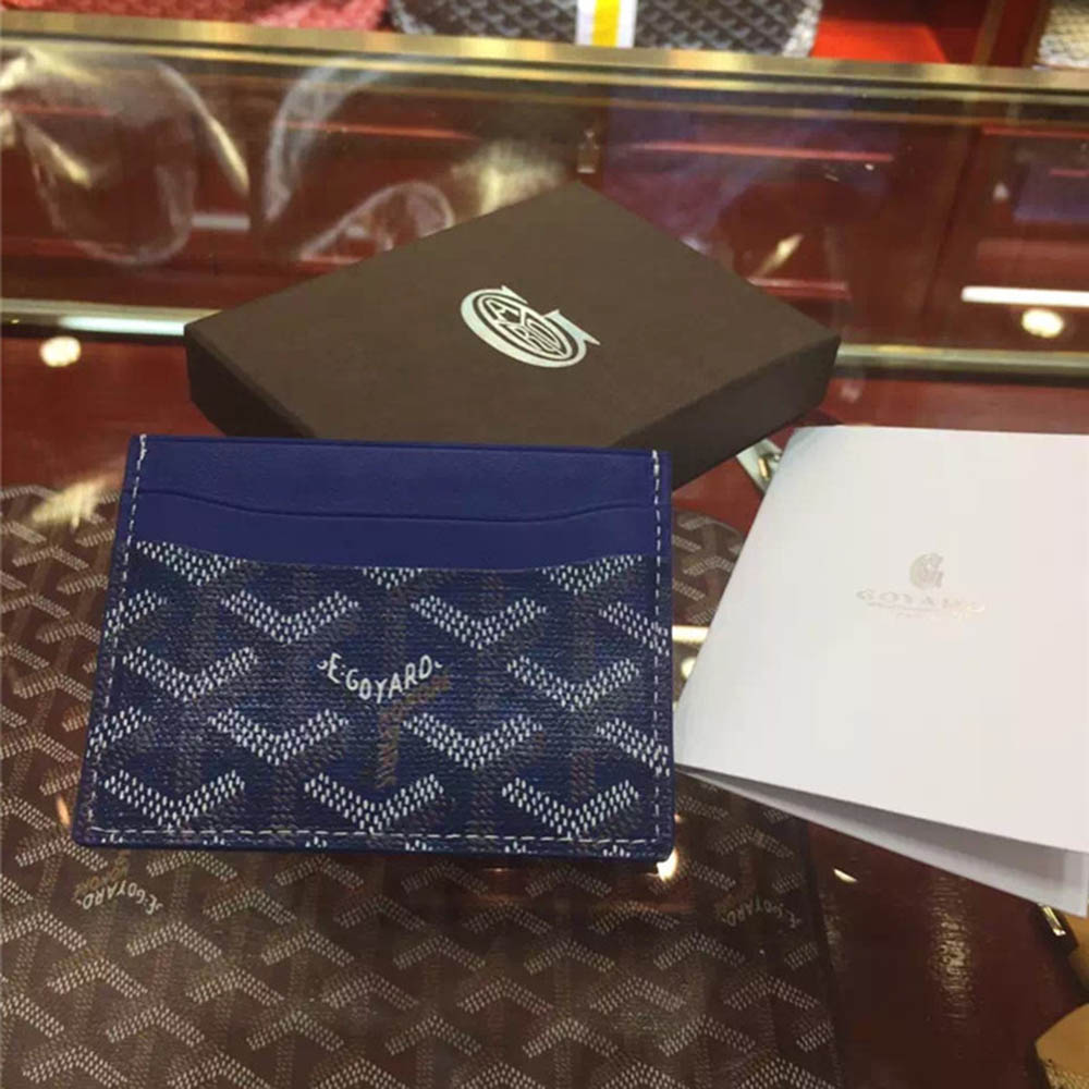 Goyard Card Holder Blue - EUR FASHION