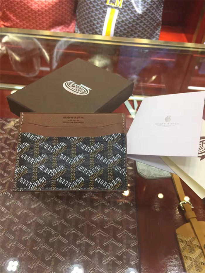 Goyard Card Holder Brown - EUR FASHION