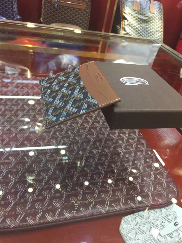 Goyard Card Holder Brown - EUR FASHION