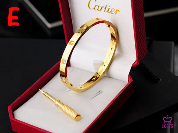 Cartier Love Bracelet With Gold Stones - EUR FASHION