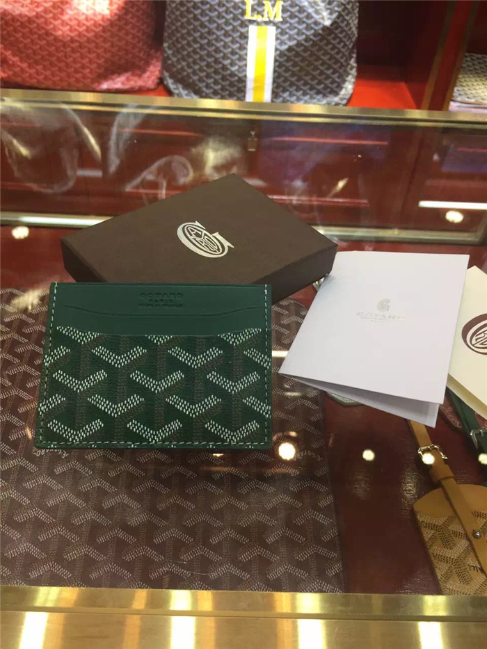 Goyard Card Holder Green - EUR FASHION