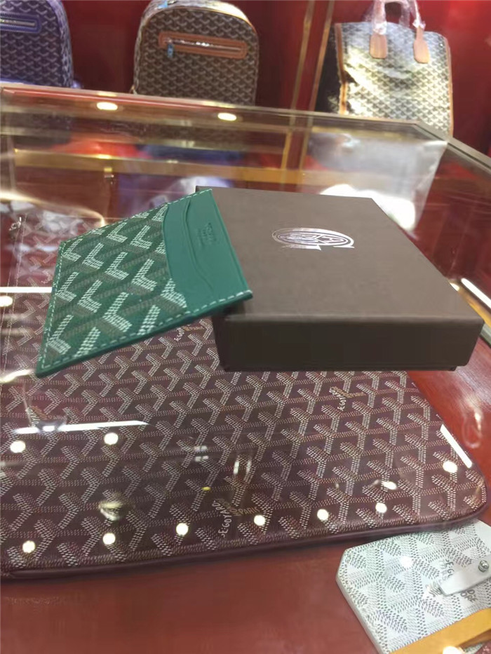 Goyard Card Holder Green - EUR FASHION