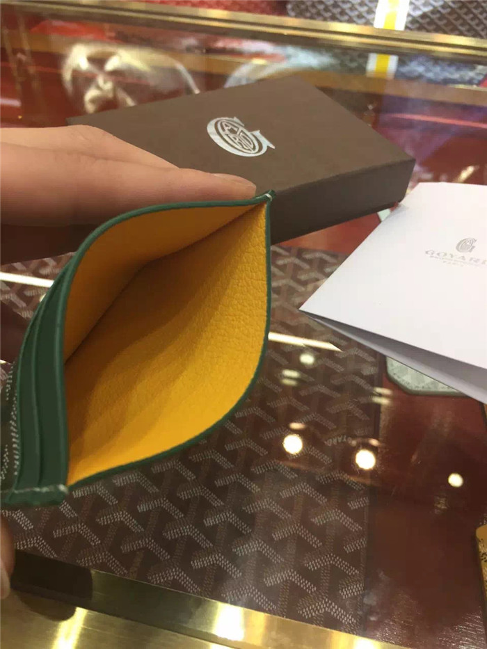 Goyard Card Holder Green - EUR FASHION