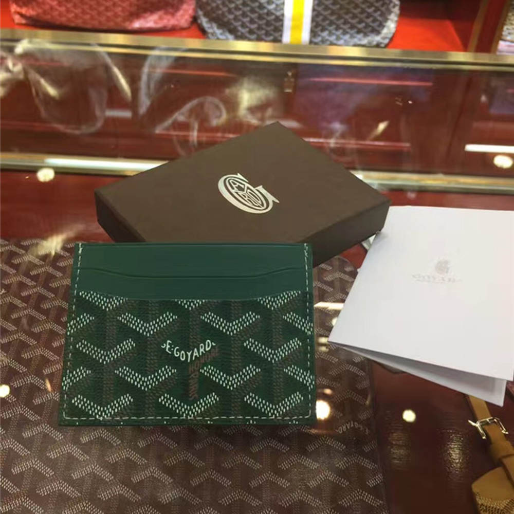 Goyard Card Holder Green - EUR FASHION