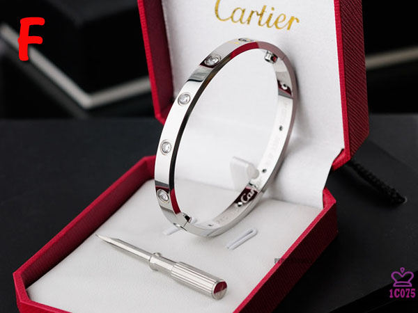 Cartier Love Bracelet With Silver Stones - EUR FASHION