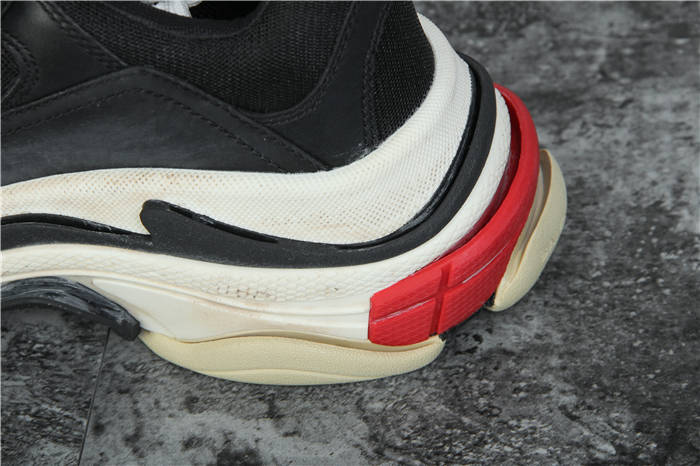 [Updated Best Version] Balenciaga Triple S Sneaker Black Red White - EUR FASHION