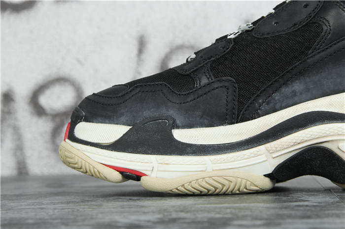 [Updated Best Version] Balenciaga Triple S Sneaker Black Red White - EUR FASHION