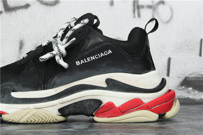 [Updated Best Version] Balenciaga Triple S Sneaker Black Red White - EUR FASHION