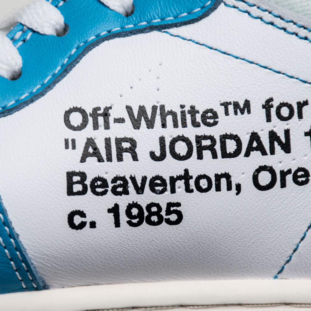 Jordan Off White X Air Jordan 1  UNC Sneaker - EUR FASHION