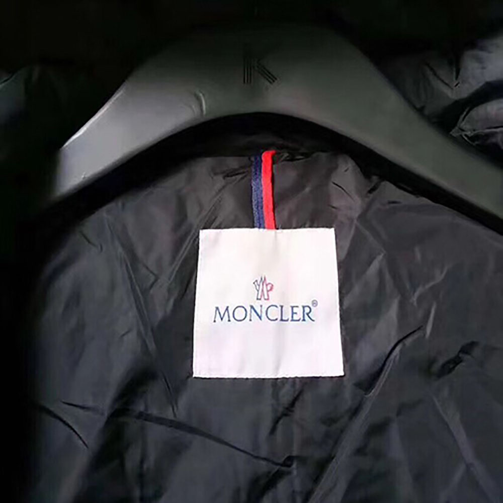 Moncler Jacket With Moncler Embroidered Ribbon Trim(Black) - EUR FASHION