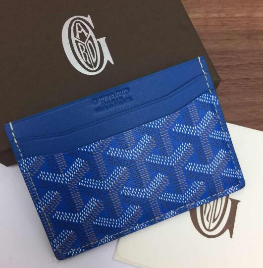 Goyard Card Holder Blue - EUR FASHION