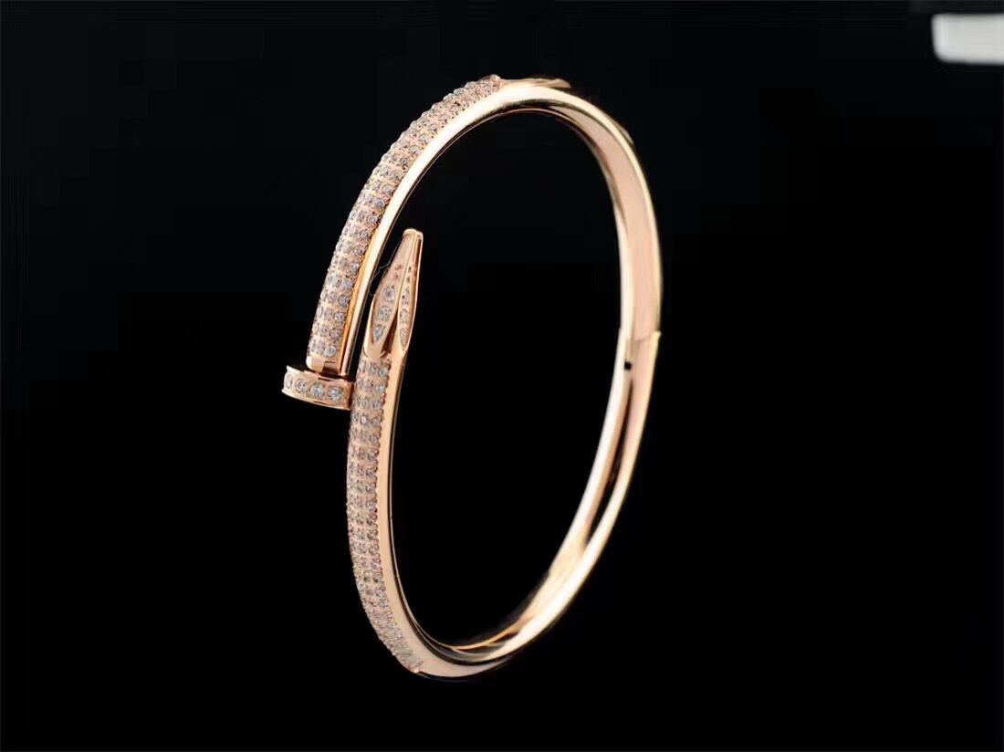 Cartier Juste un Clou Diamond Bracelets Rose Gold - EUR FASHION