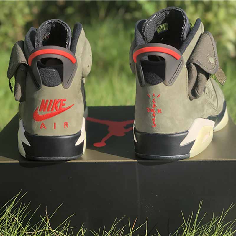 Jordan Travis Scott X Air Jordan 6 Medium Olive Cactus Jack - EUR FASHION