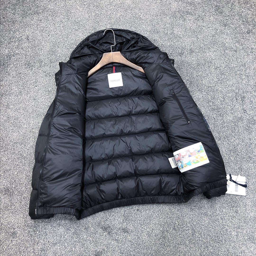 Moncler Black Down Jacket - EUR FASHION