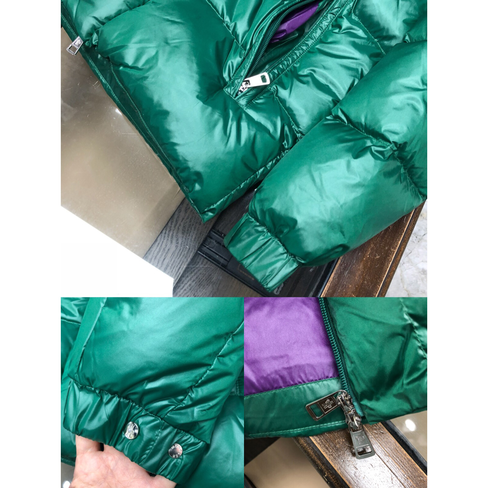 Moncler Down Jacket Blue/Green - EUR FASHION