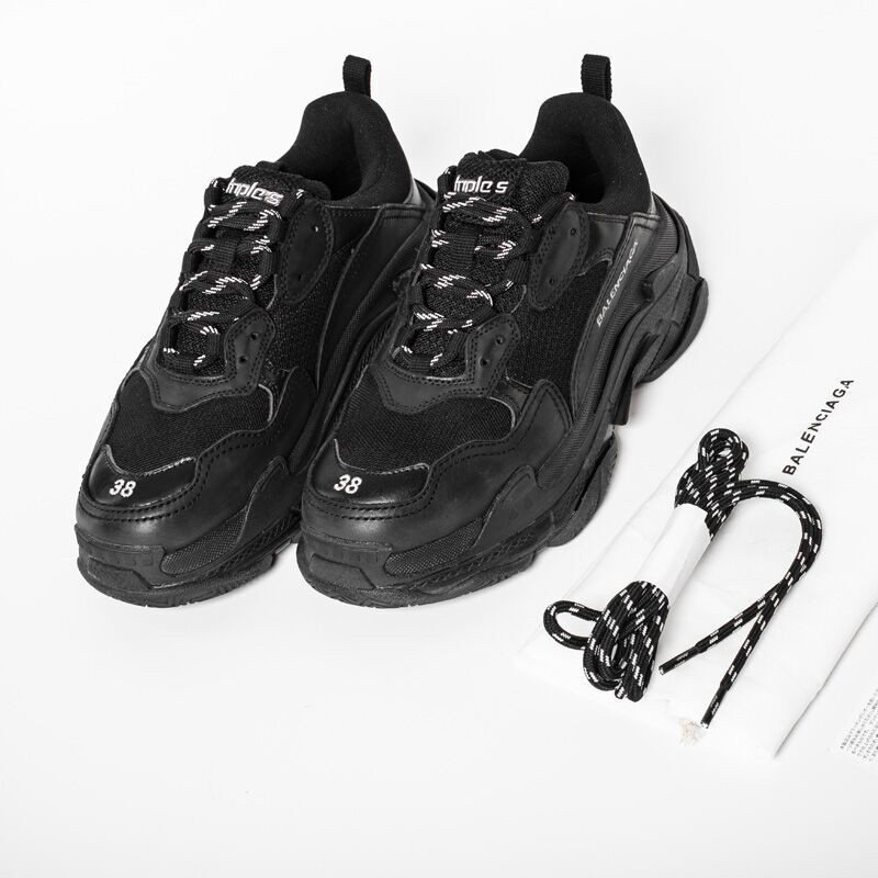 Balenciaga Triple S Trainers Black - EUR FASHION