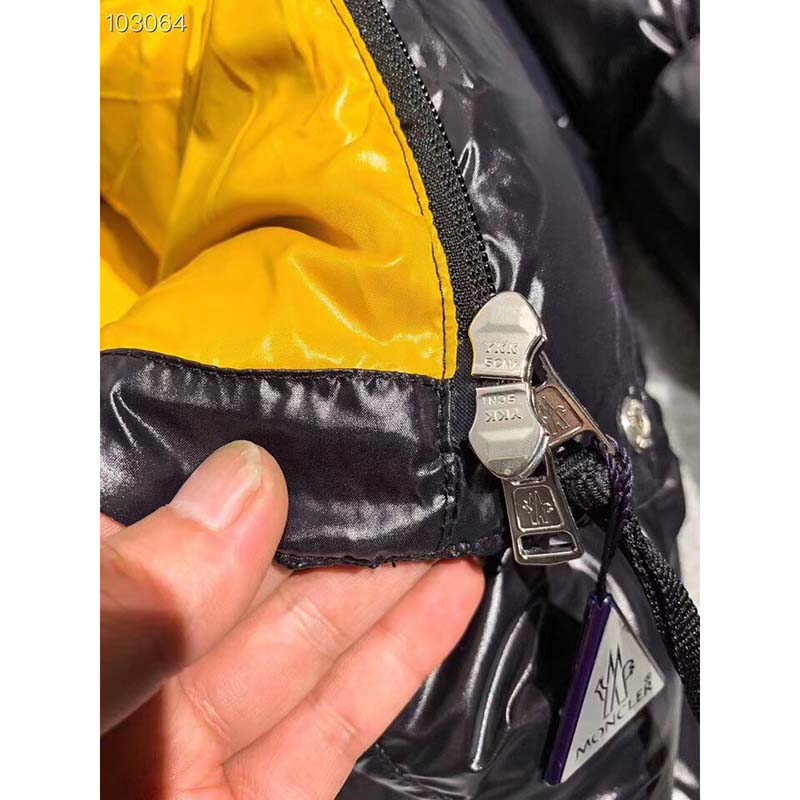 Moncler Down Jacket  Black/Yellow - EUR FASHION