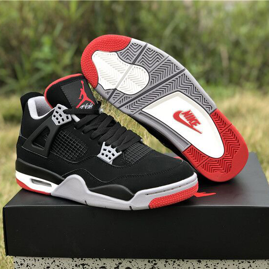 Jordan AJ 4 "Bred" Sneakers - EUR FASHION