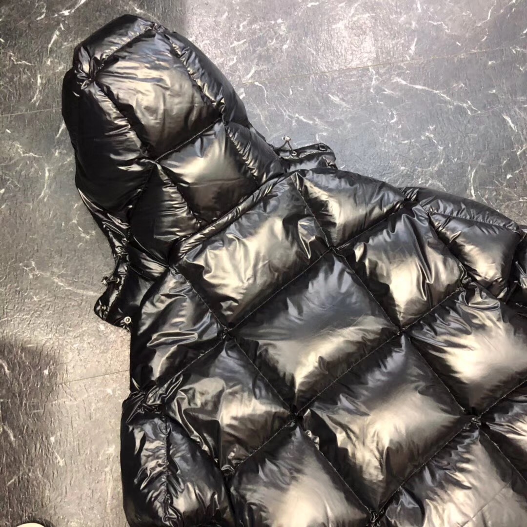 Moncler Black Long Down Jacket - EUR FASHION