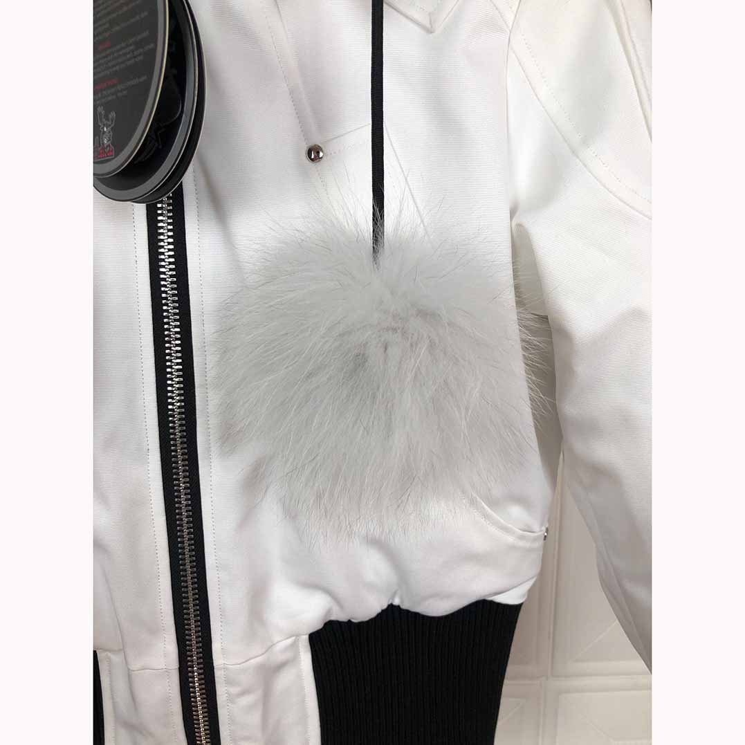 Moose Knuckles White Down Jacket  - EUR FASHION