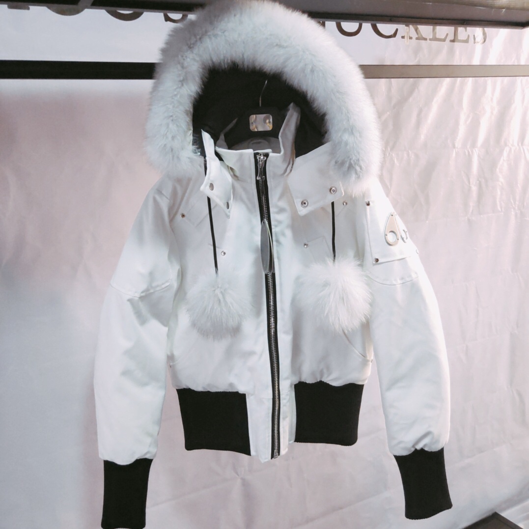 Moose Knuckles White Down Jacket  - EUR FASHION