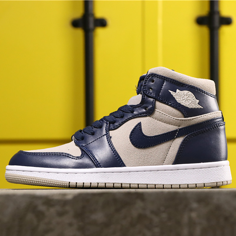 Jordan AJ1 Mid Top WMNS Navy Blue - EUR FASHION