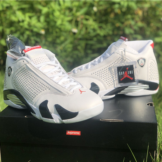 Jordan AJ14 White Red BV7630-106 - EUR FASHION