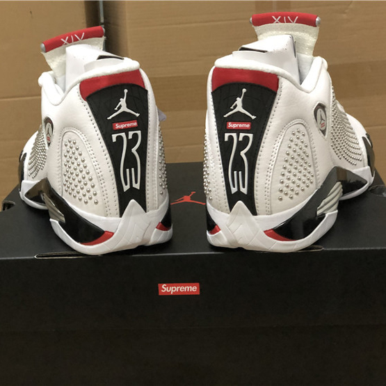 Jordan AJ14 White Red BV7630-106 - EUR FASHION