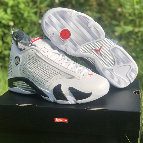 Jordan AJ14 White Red BV7630-106 - EUR FASHION