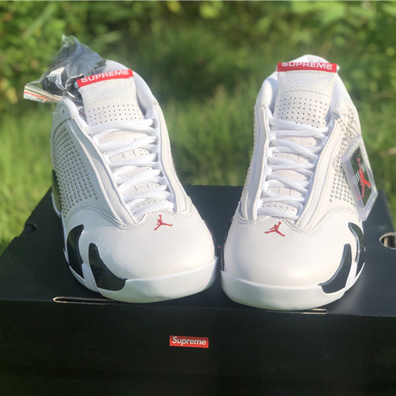 Jordan AJ14 White Red BV7630-106 - EUR FASHION