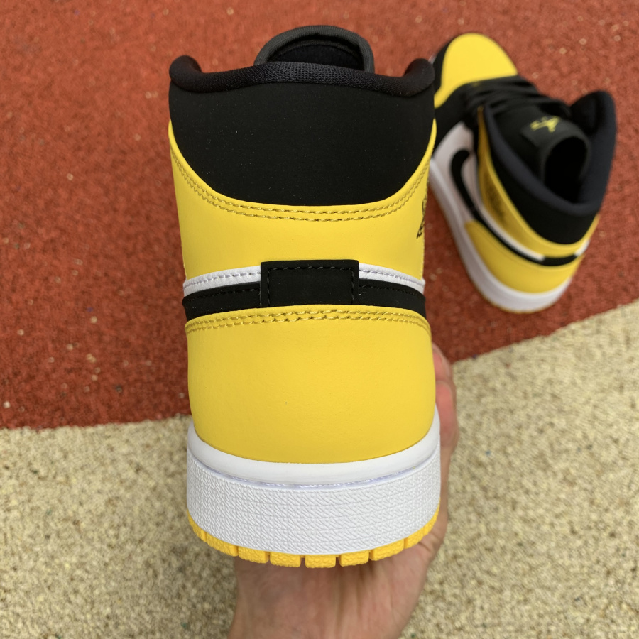 Jordan 1 Mid Yellow Toe Footasylum  - EUR FASHION