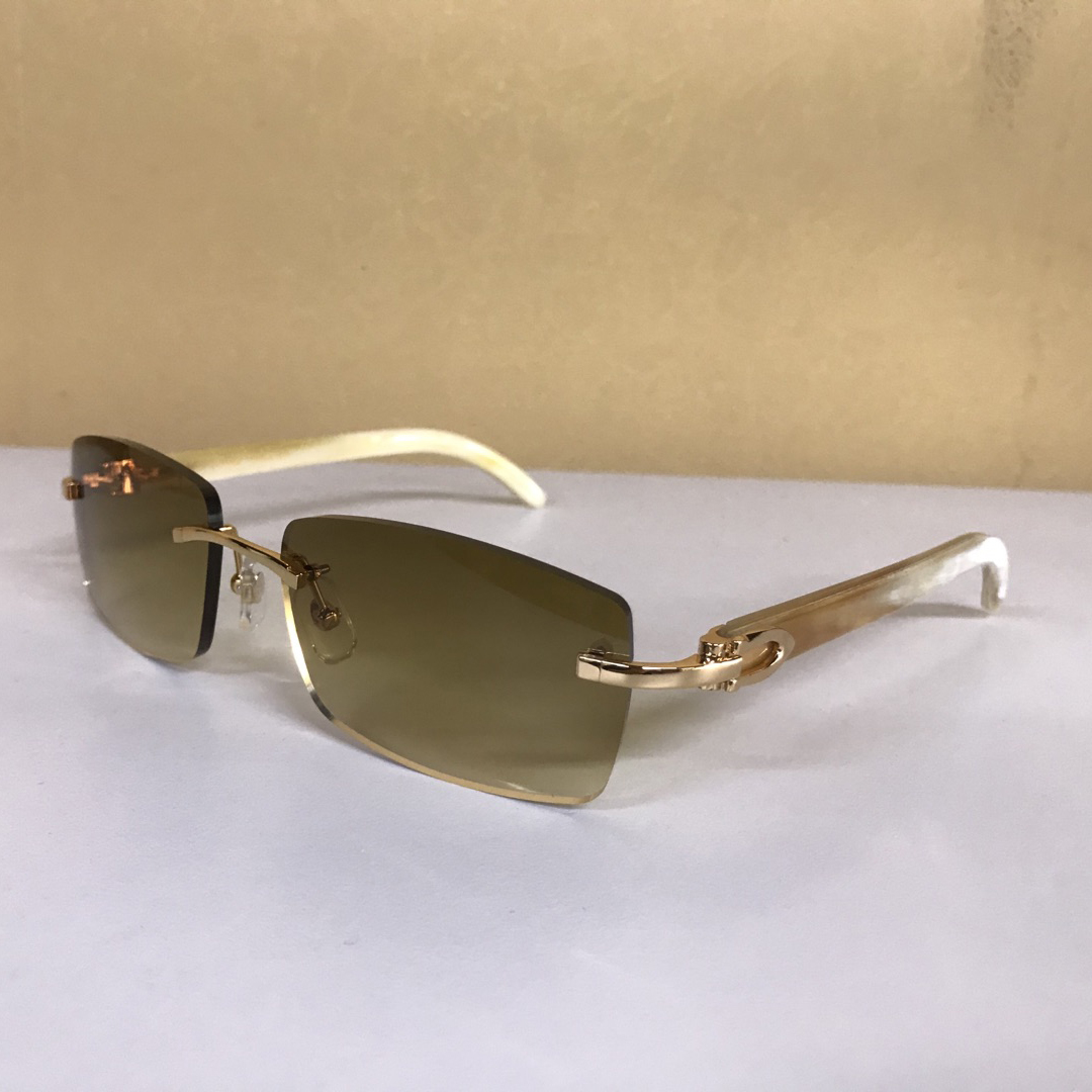 Cartier 3524012 White Buffalo Eyeglasses In Gold - EUR FASHION