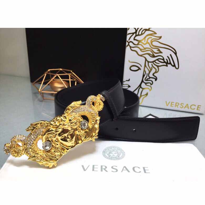 Versace Medusa Head Leather Belt - EUR FASHION