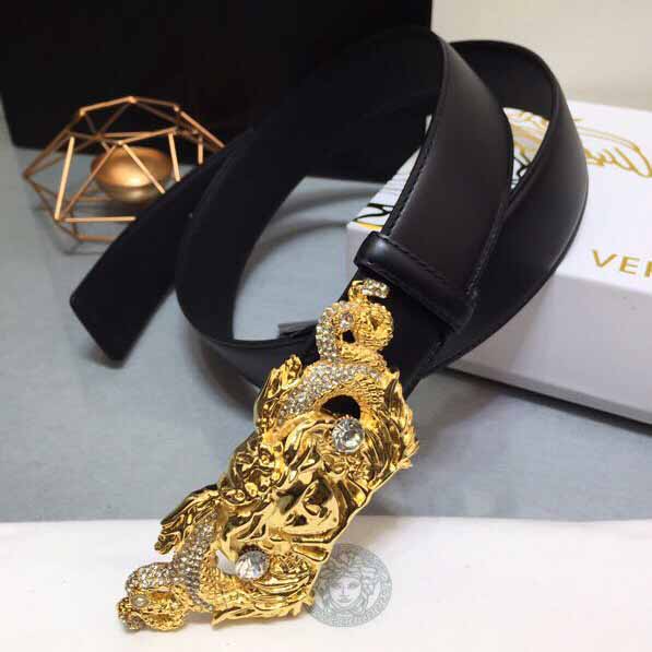 Versace Medusa Head Leather Belt - EUR FASHION