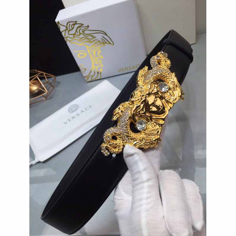 Versace Medusa Head Leather Belt - EUR FASHION