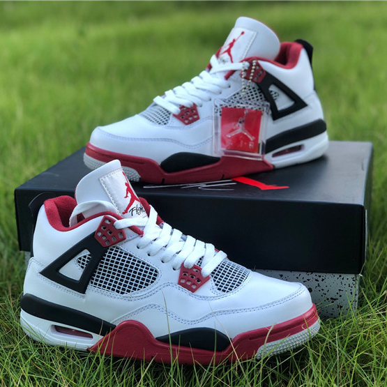 Jordan AJ4 Retro "Fire Red" 308497 110 - EUR FASHION