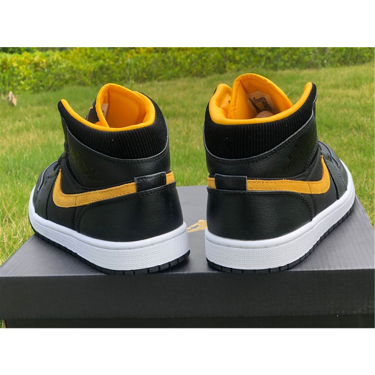 Jordan Air 1 Mid Black University Gold CI9352-001  - EUR FASHION