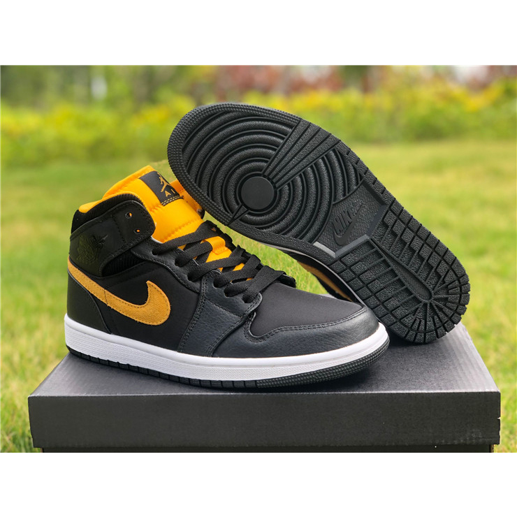 Jordan Air 1 Mid Black University Gold CI9352-001  - EUR FASHION