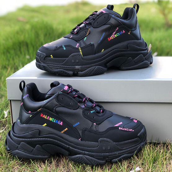 Balenciaga Allover Logo Triple S Sneaker - EUR FASHION