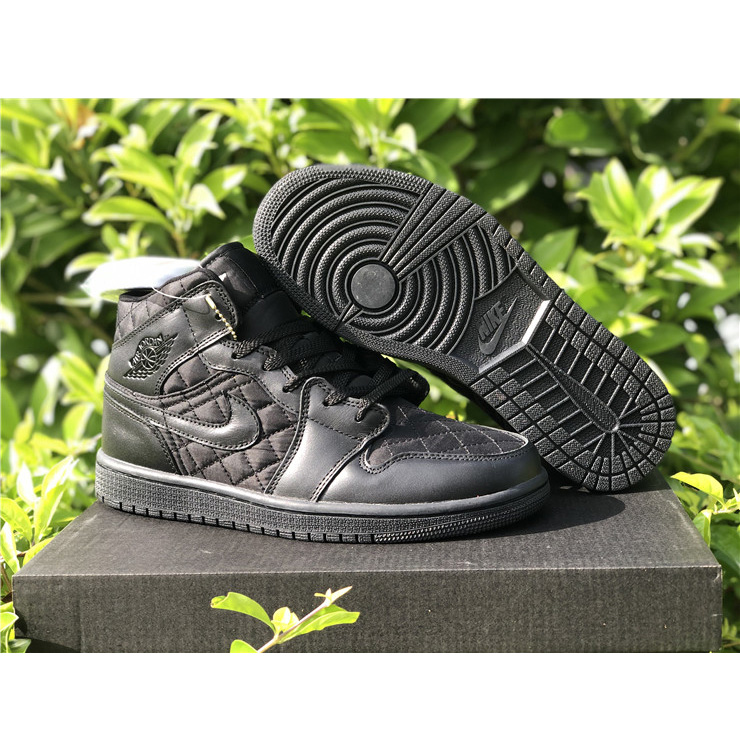 Jordan Air 1 Mid Black Quilted DB6078-001 - EUR FASHION