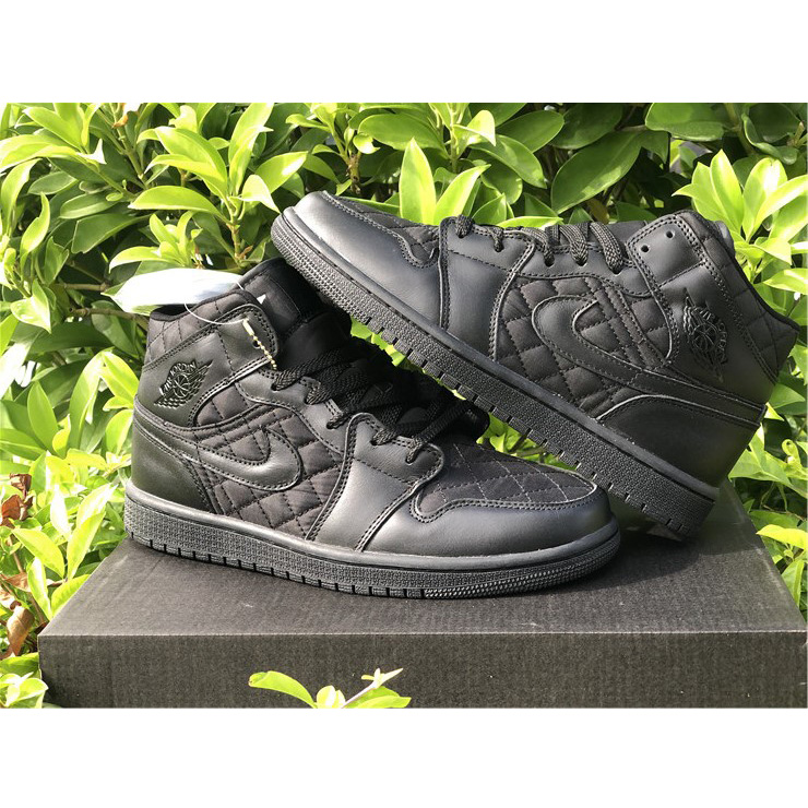 Jordan Air 1 Mid Black Quilted DB6078-001 - EUR FASHION