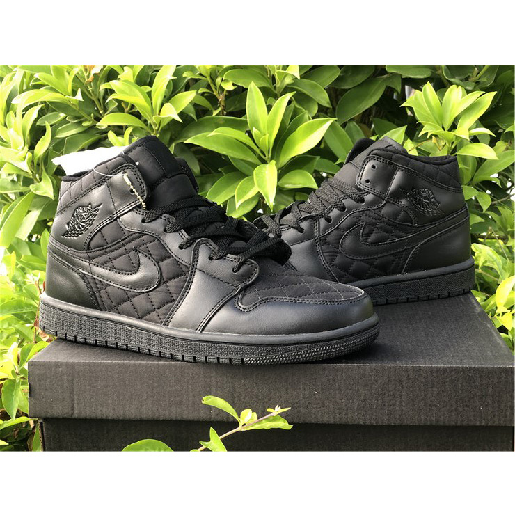 Jordan Air 1 Mid Black Quilted DB6078-001 - EUR FASHION