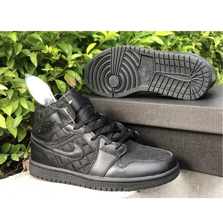 Jordan Air 1 Mid Black Quilted DB6078-001 - EUR FASHION