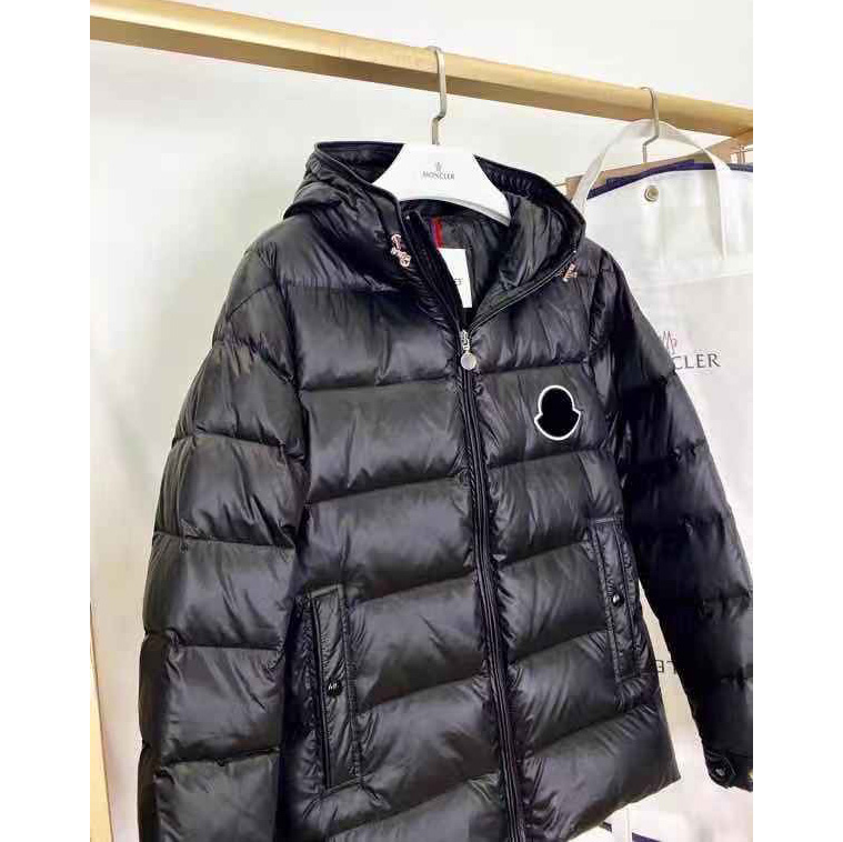 Moncler Logo Print Down Jacket  - EUR FASHION