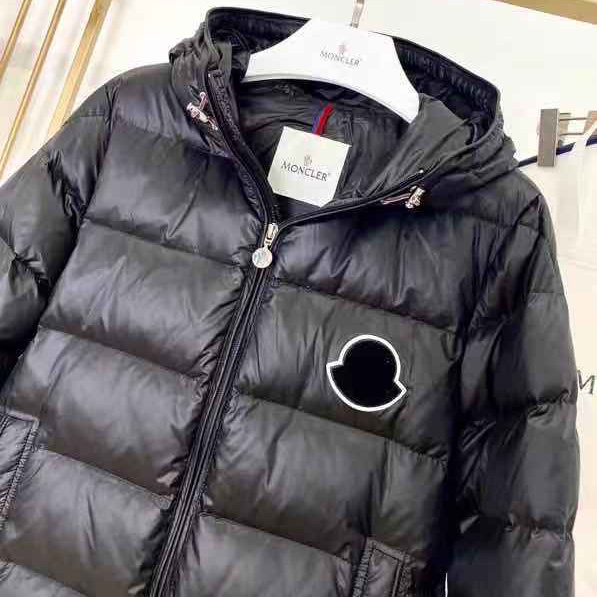 Moncler Logo Print Down Jacket  - EUR FASHION