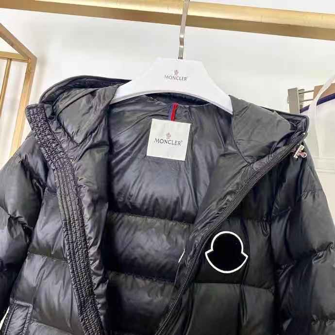 Moncler Logo Print Down Jacket  - EUR FASHION