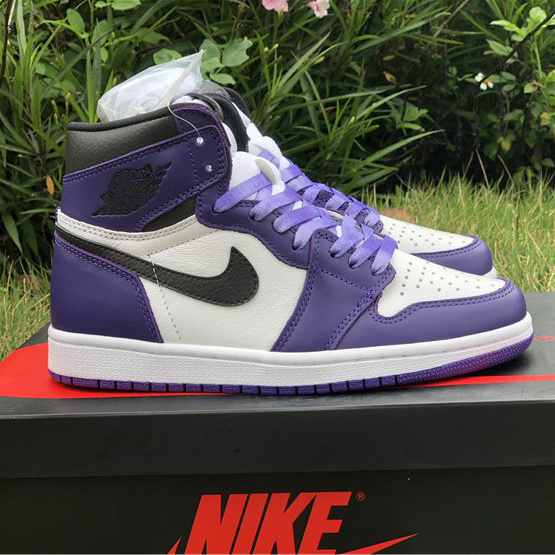 Jordan Air 1 Retro High Court Purple White - EUR FASHION